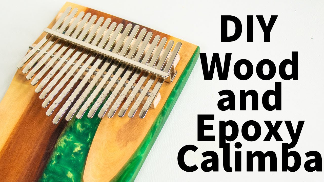 DIY How to make a wood and epoxy Calamba 木とレジンのカリンバの作り方