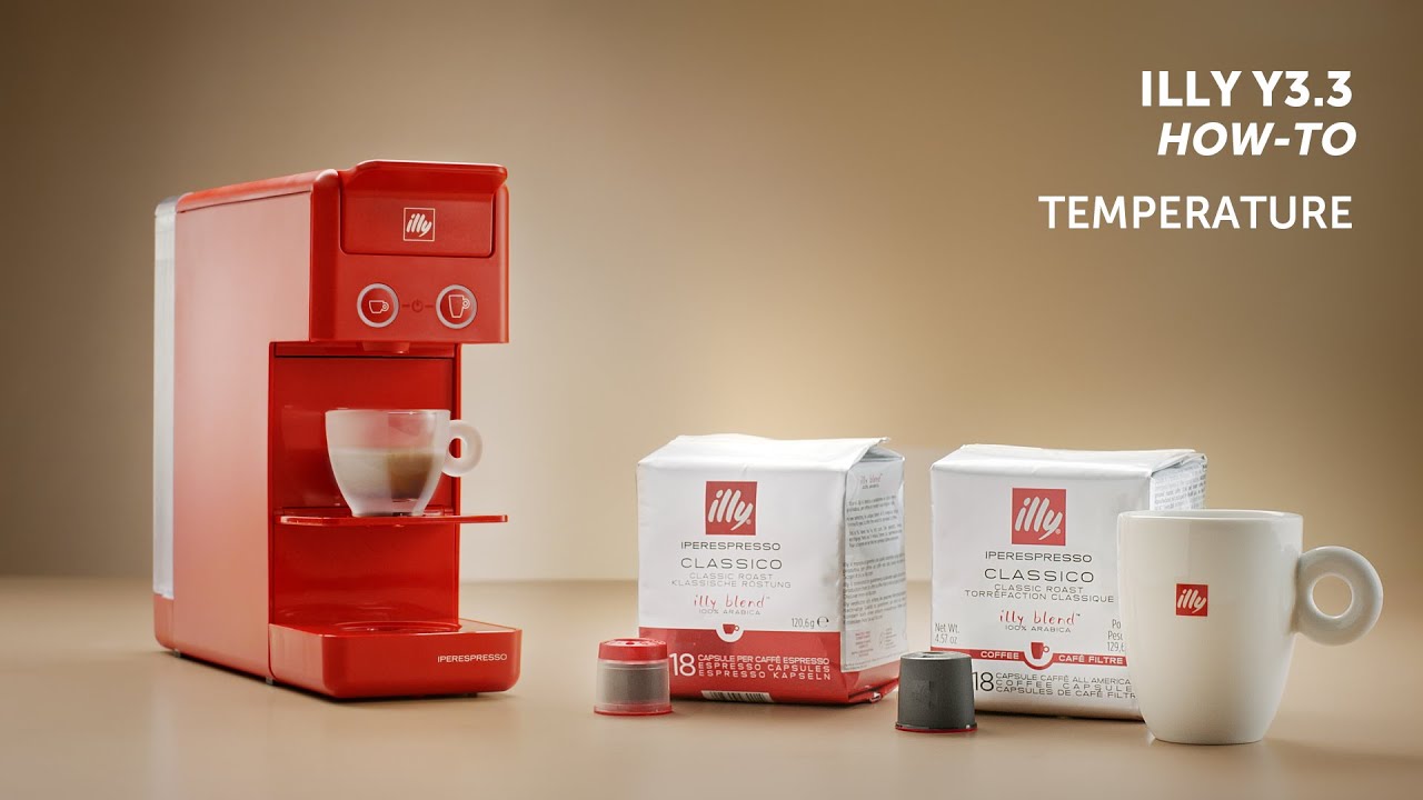 How to adjust the temperature of your illy Y3.3 coffee machine
