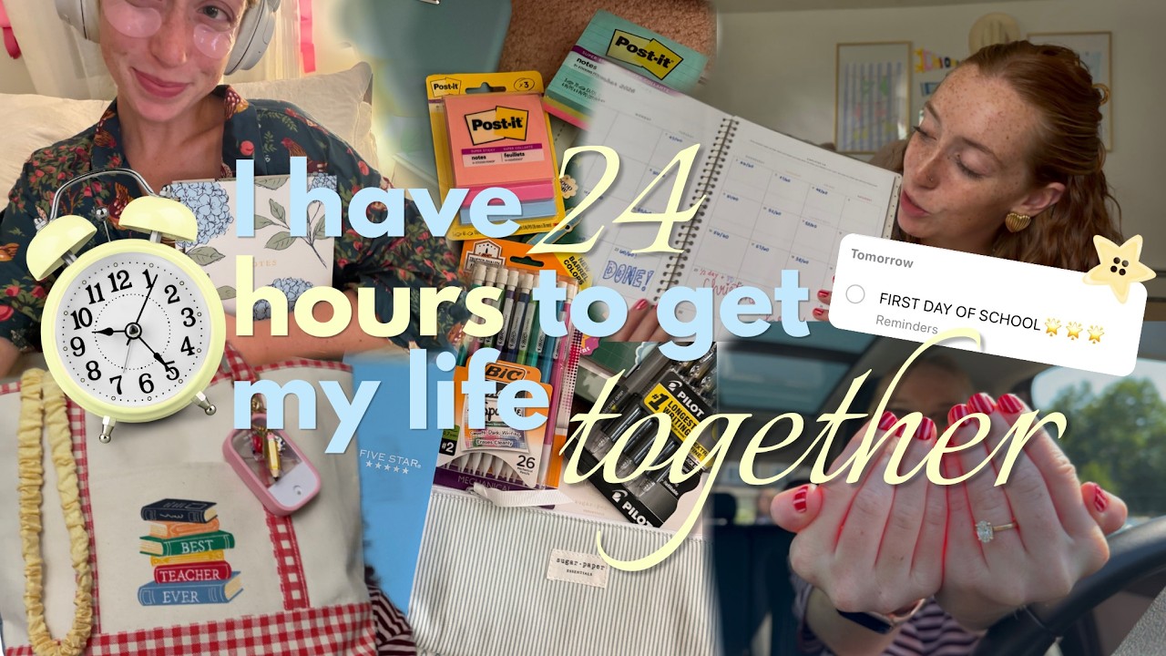 i have 24 hours to get my life together.