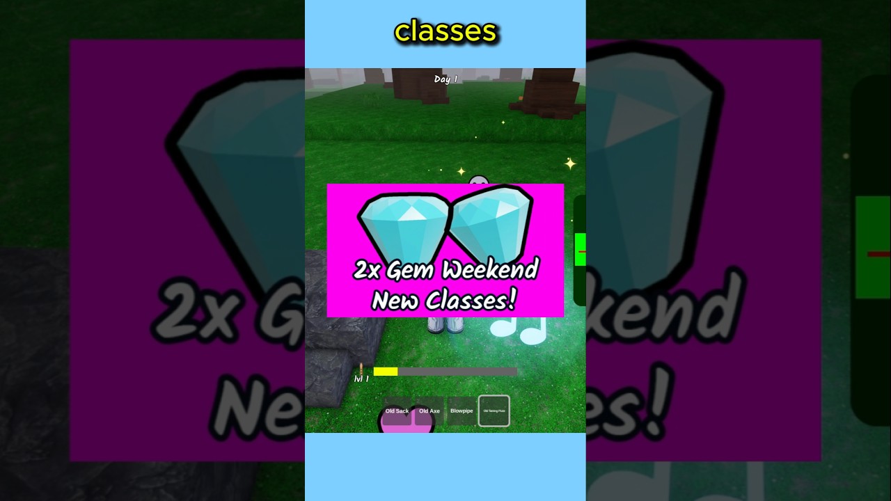 Double Gems + New Classes! 💎⚔️ | 99 Nights UPDATE LEAK