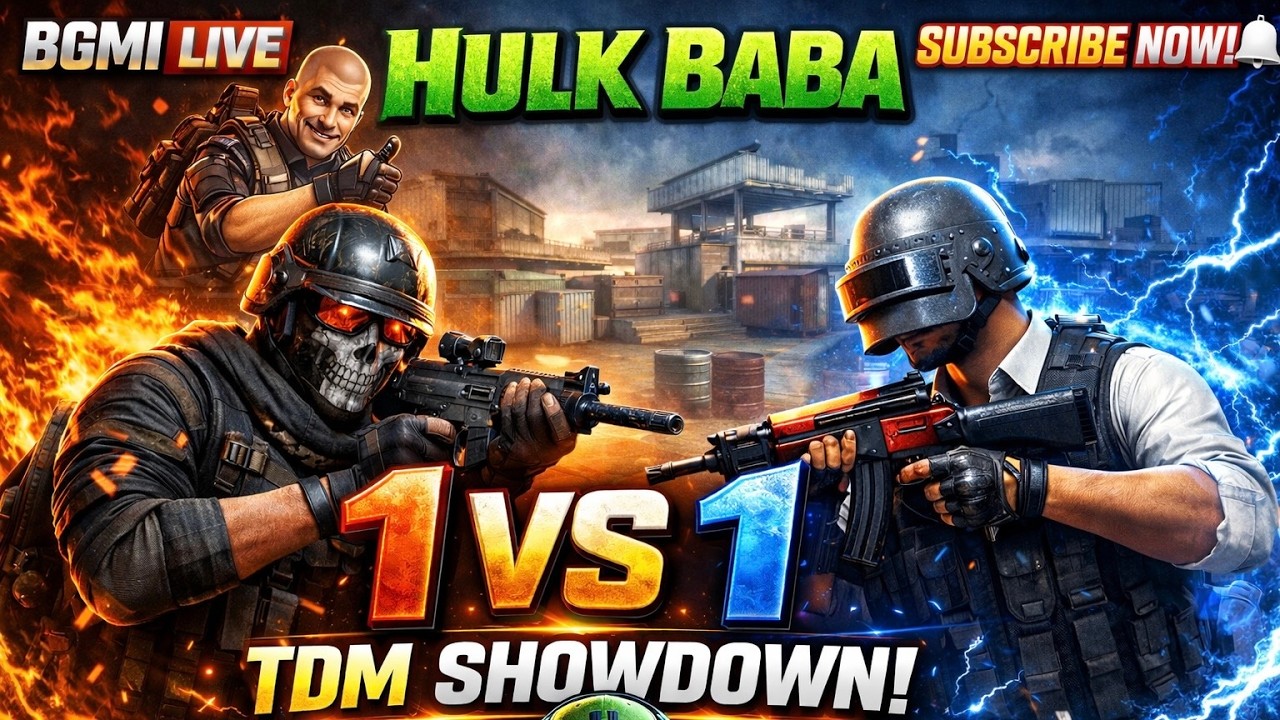 | BGMI LIVE | 1v1 🥷OR CLASSIC 😍 | HulkBaba11| #bgmilive