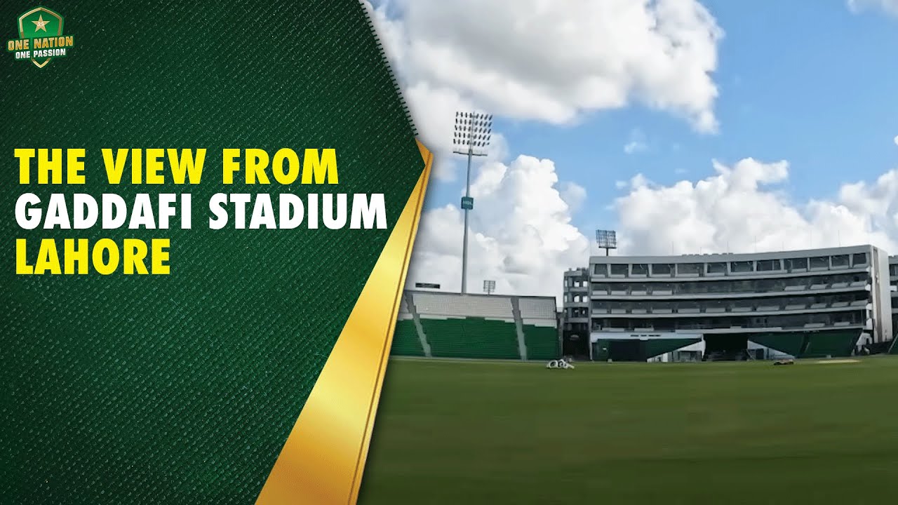The view from Gaddafi Stadium, Lahore 🌥️ Iconic venue ready to host action in 2025-26 cricket season