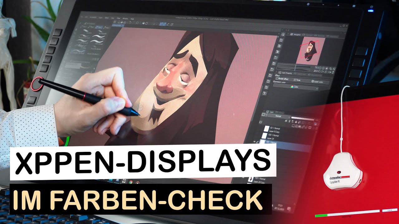 Wie gut sind die Farben von XP-Pen Monitoren? (Artist 24Pro 22R Pro und 22E PRO im Test) + Giveaway
