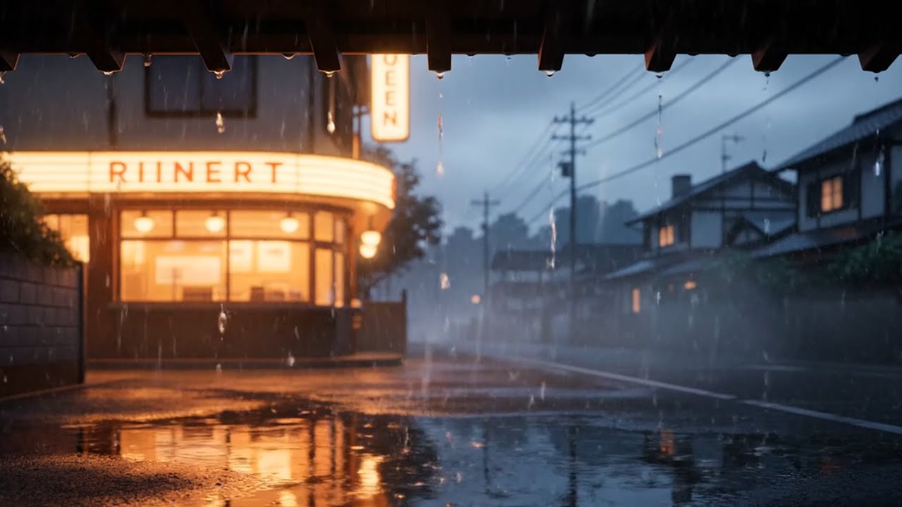 Rainy Japan Street at Midnight | Lofi Beats to Focus