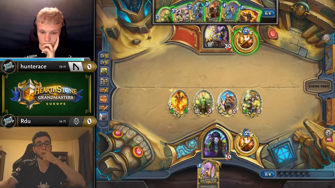 Hunterace vs Rdu - Hearthstone Grandmasters Europe S2 2019 - Week 6