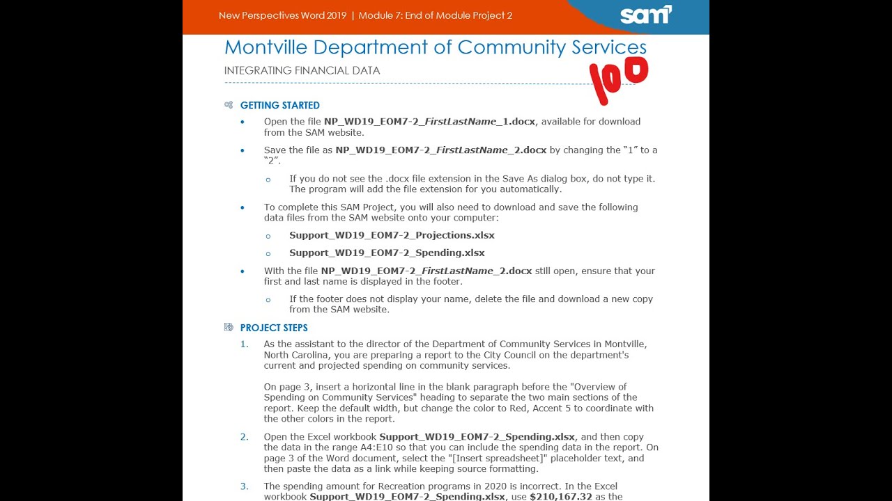 New Perspectives Word 2019 | Module 7: End of Module Project 2