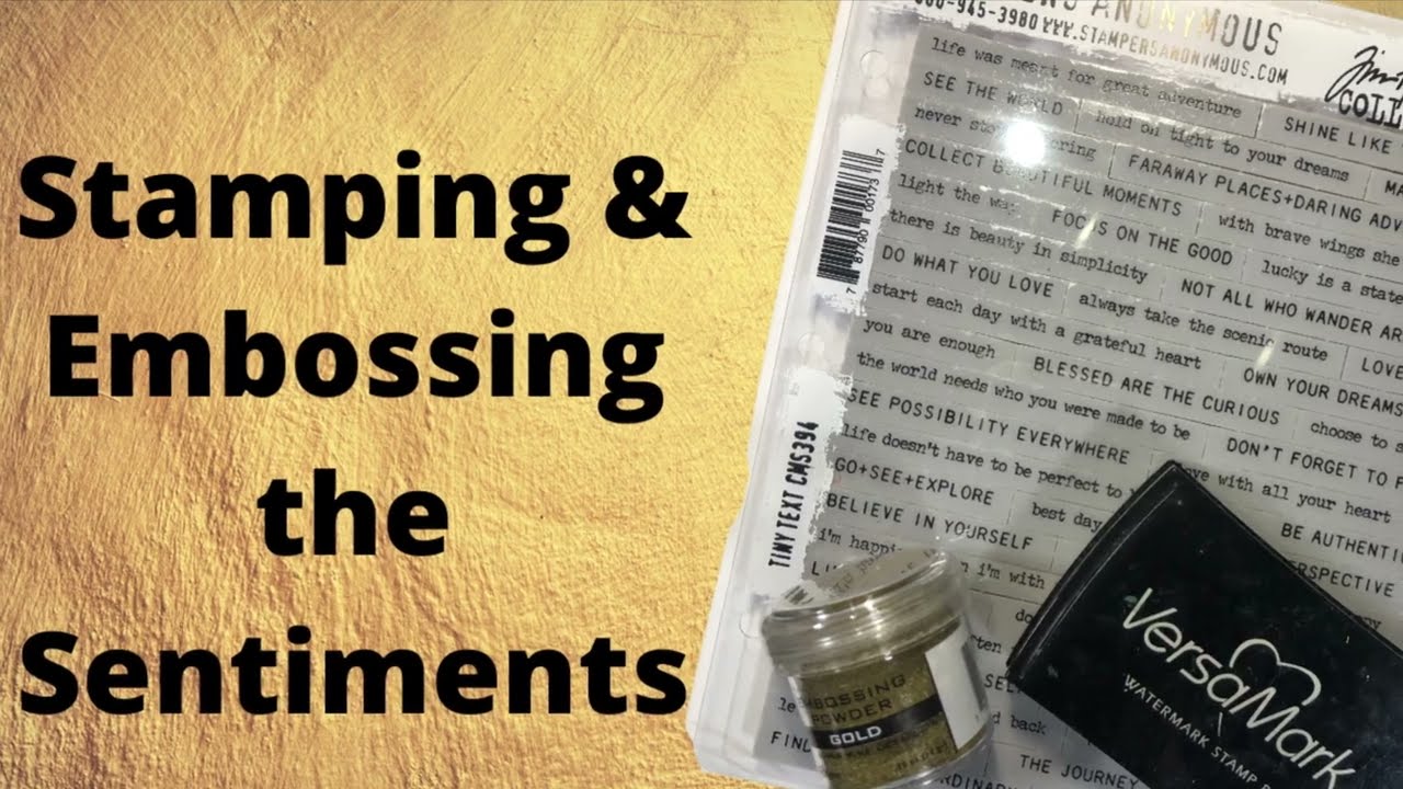 Wax Paste Techniques Video 2: Stamping & Embossing the Sentiments