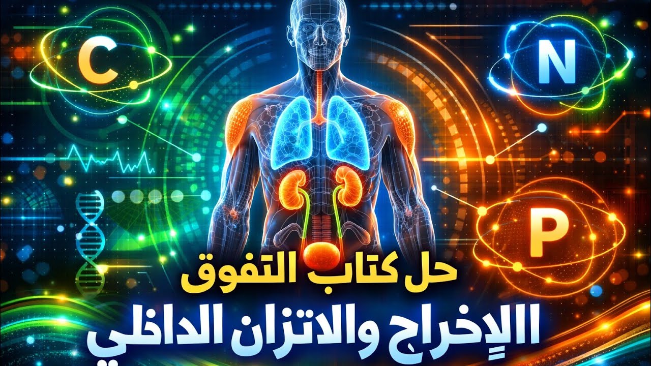 حل تدريبات كتاب التفوق 🔥 علوم متكاملة أولى ثانوي | الدرس الثالث (الإخراج والاتزان الداخلي كاملًا) 