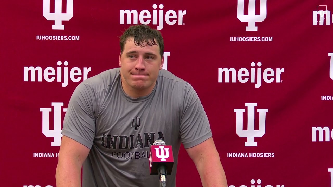 IU football guard Drew Evans fall camp Q&A