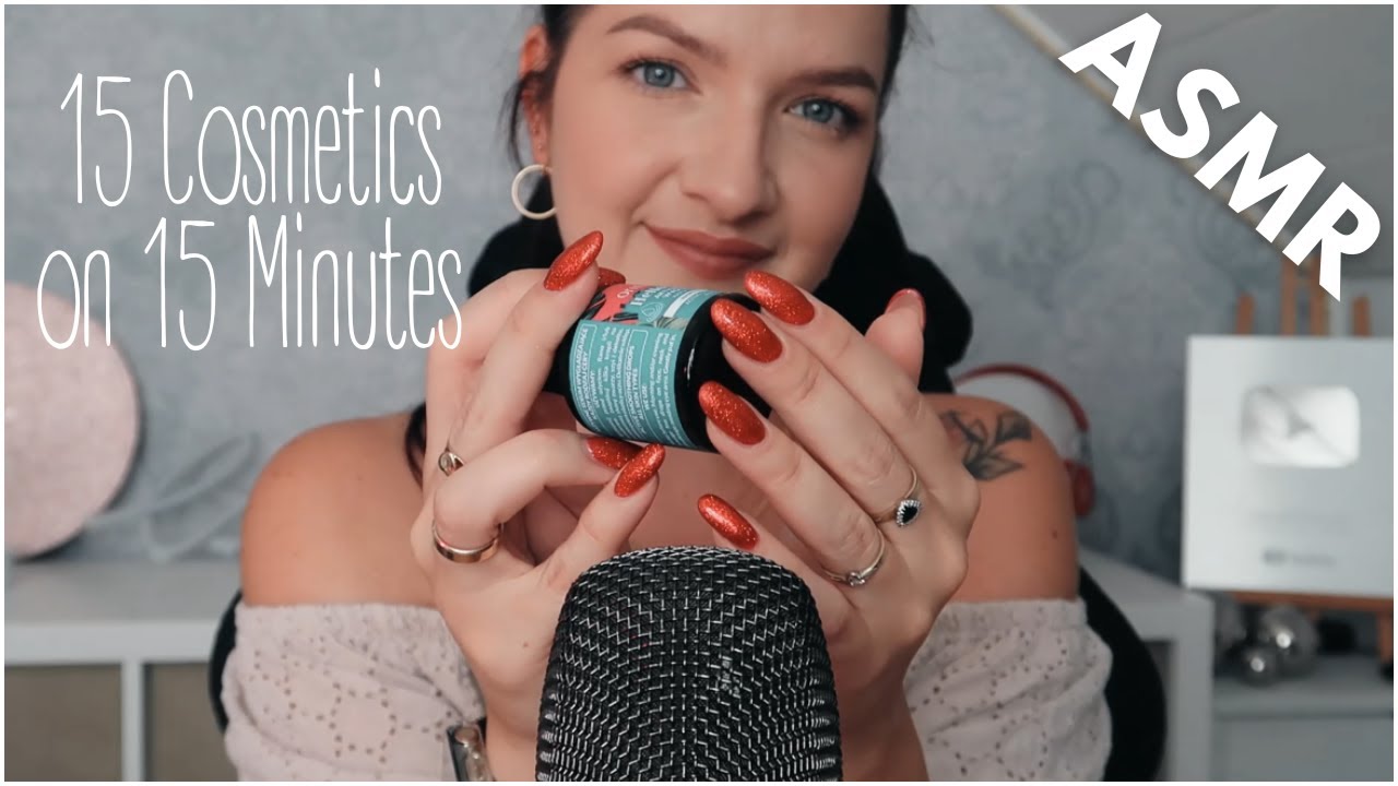 15 Cosmetics on 15 Minutes • Tapping Na Sen • ASMR Po Polsku 🇵🇱