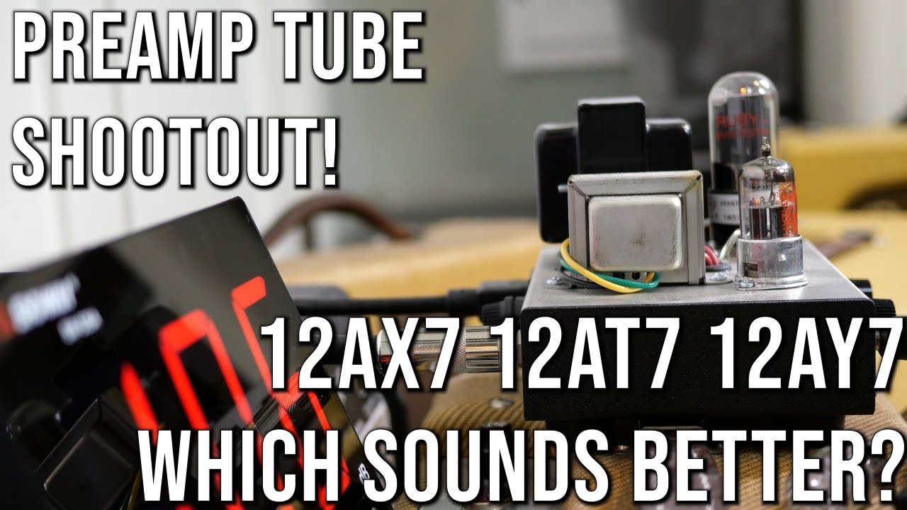 12AX7, 12AT7, 12AY7 - Guitar Preamp Tube Shootout (Milkman Hi-Fi 5W Mini Amplifier Head)
