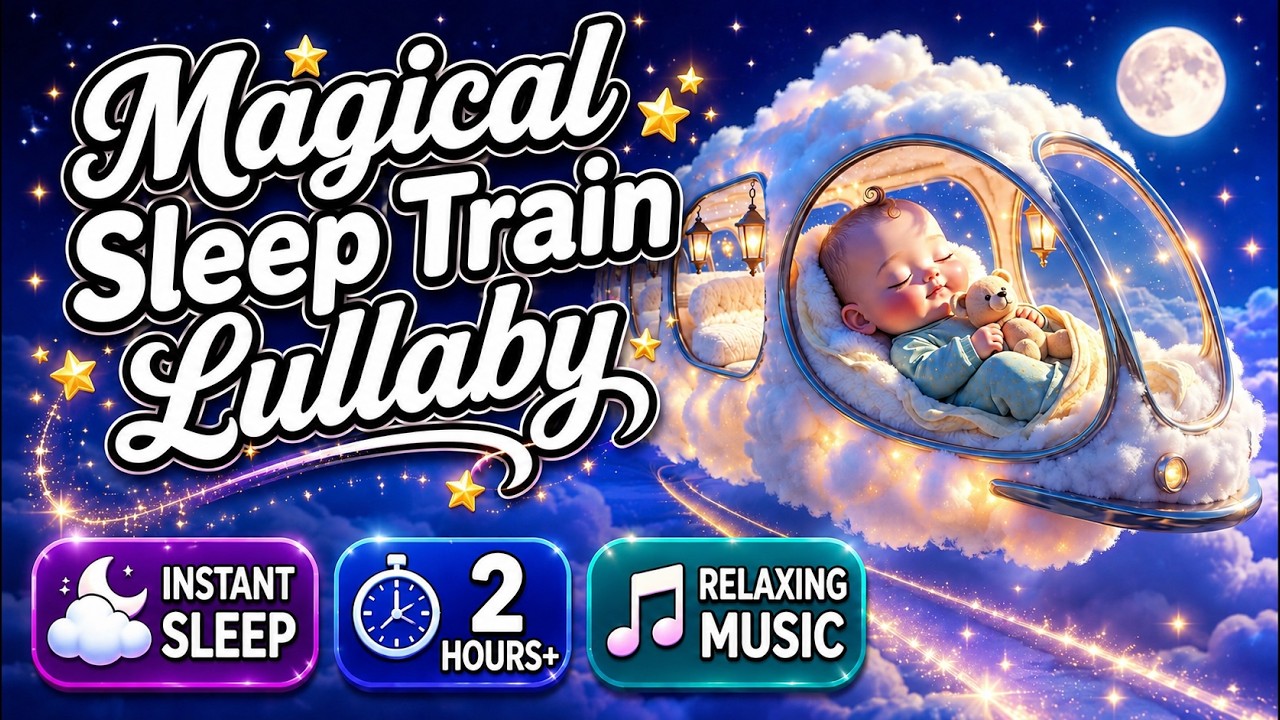 Magical Sleep Train Collection 🚂🌙 | 15 Minute Baby Lullaby Mix | Cloud, Snow  Dream Ride | BujjiTube