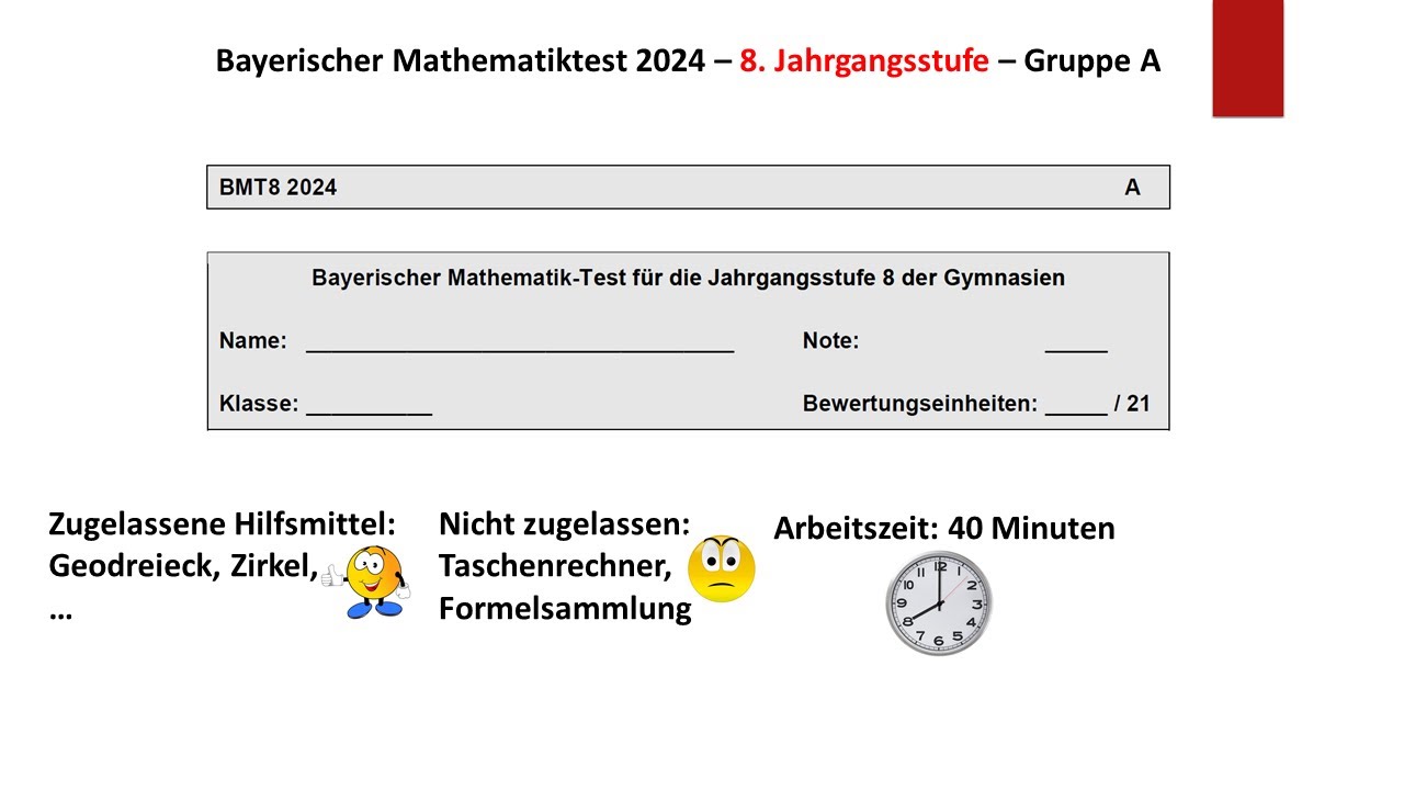 BMT8 - Bayerischer Mathematik-Test 2024