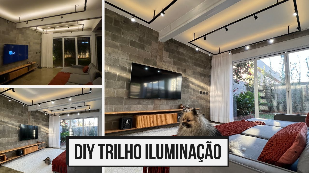 Como fizemos nosso Trilho de iluminação - DIY