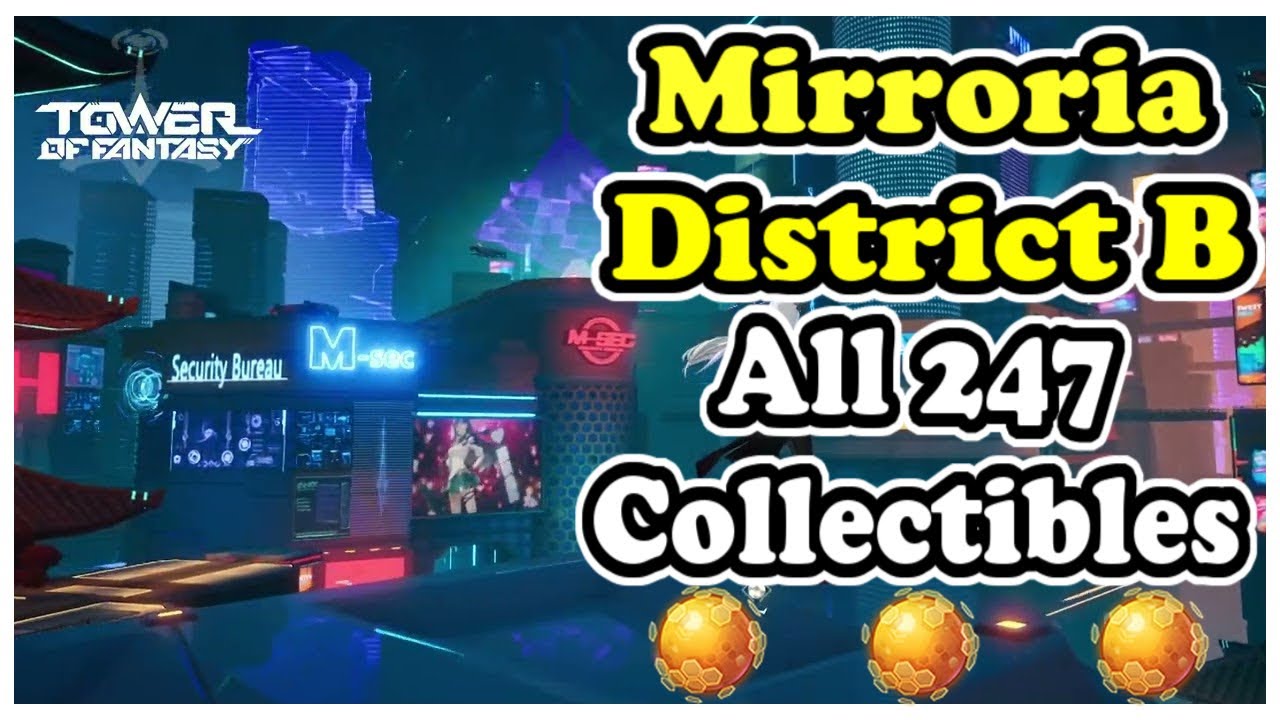 Mirroria District B 100% Exploration Tower of Fantasy | Mirroria District B 100% Exploration Guide