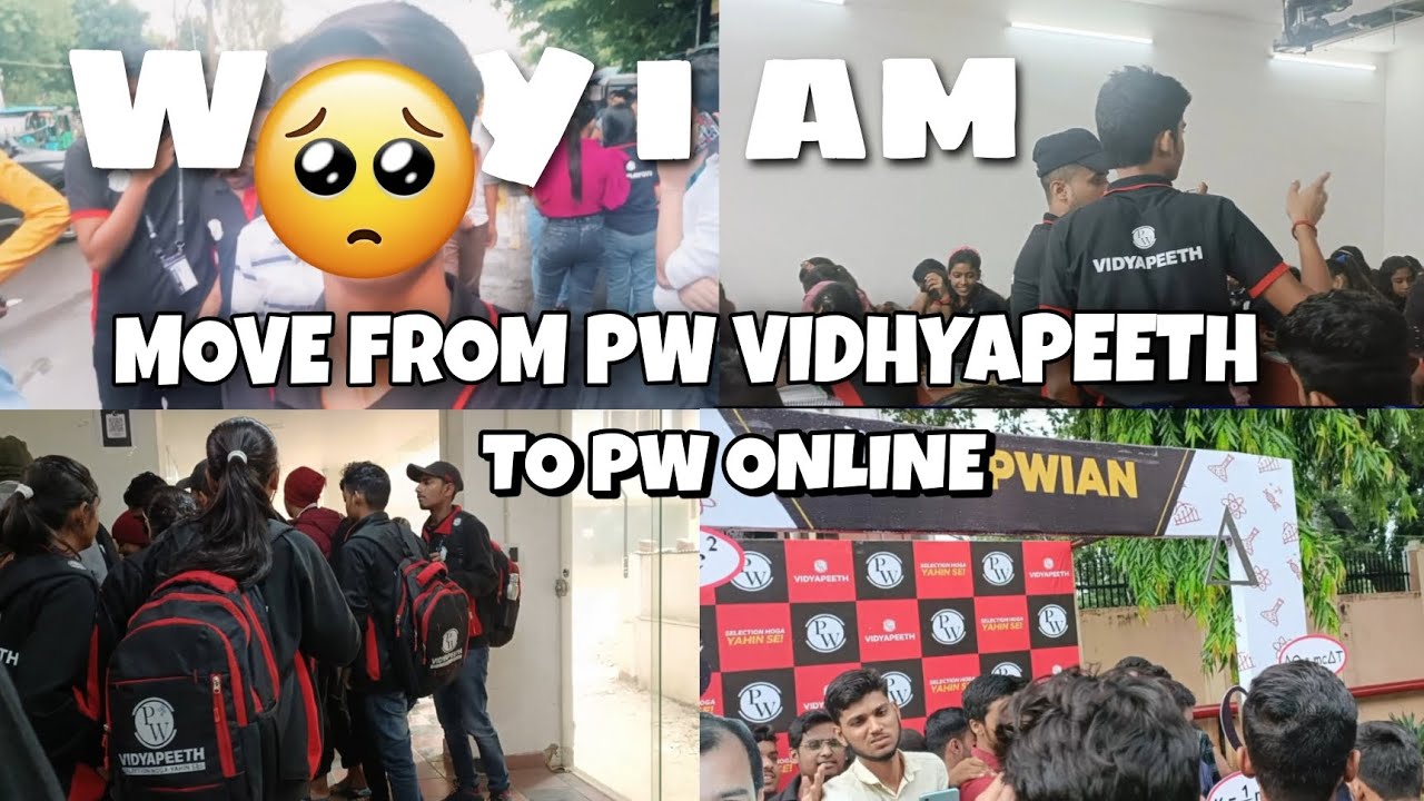 Why I'm Leaving  PW VIDHYAPEETH AND JOINING PW ONLINE 🥺..ll LAKSHAY BATCH ll. #pwians  #neet