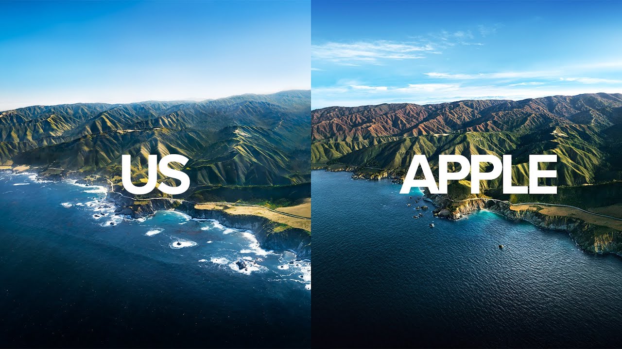 Мы воссоздали обои Big Sur от Apple MacOS с помощью вертолета!