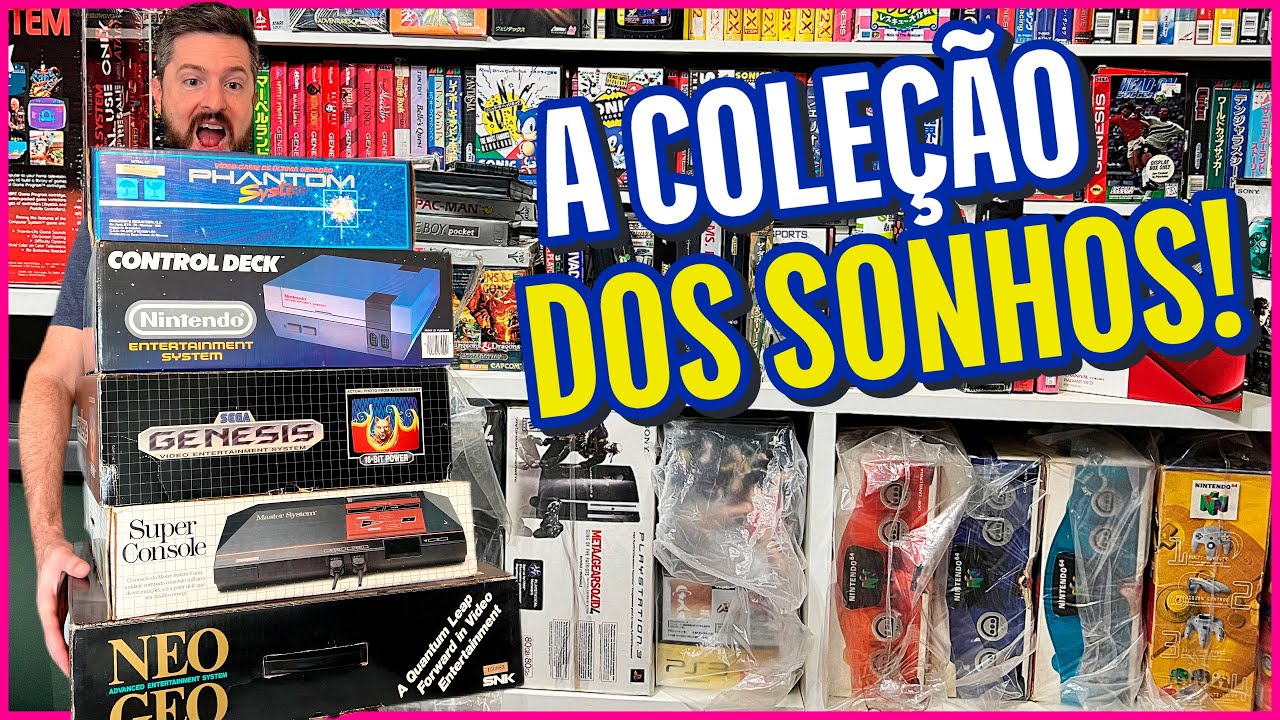 Eu visitei a COLEÇÃO DE VIDEOGAMES dos sonhos!