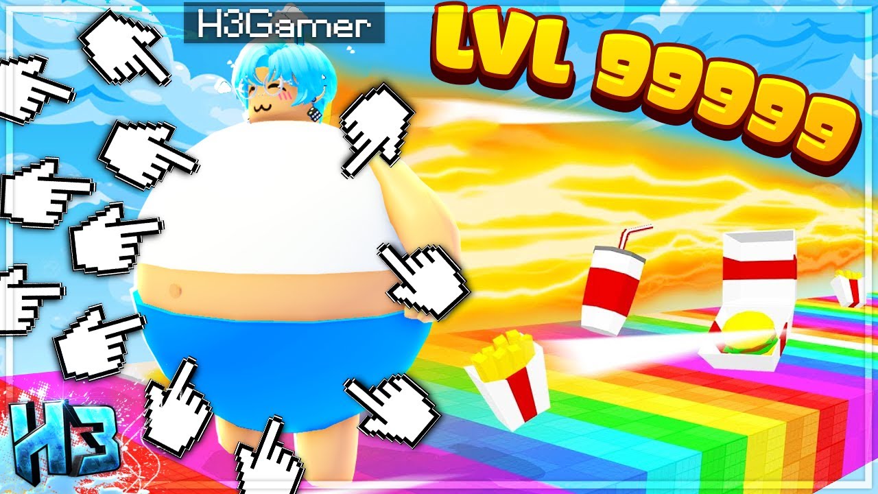 Mình SIÊU MẬP?? Click CHUỘT Trở Thành Người CHẠY NHANH NHẤT Trong Fat Race Clicker | Roblox