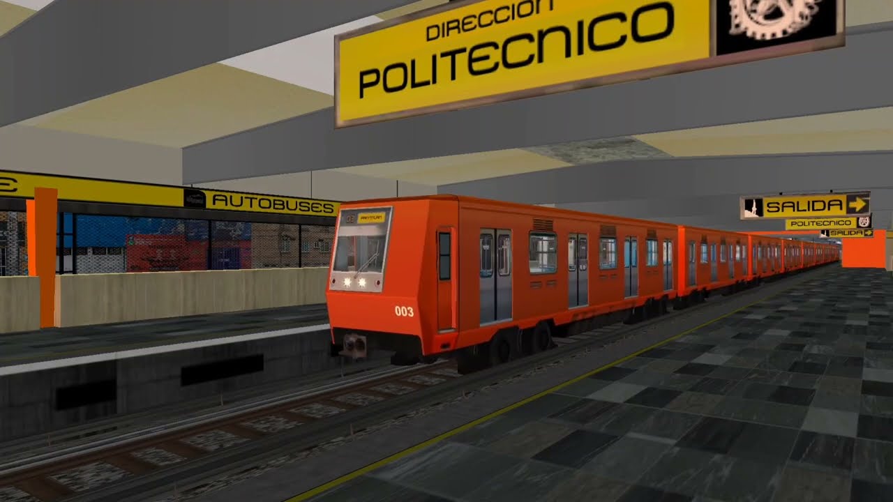 Alstom MP 68 R93 Linea 5 metro CDMX OpenBVE 