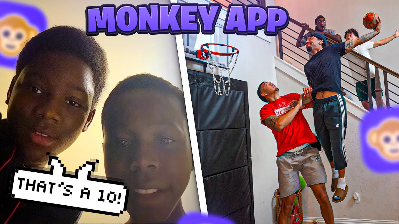Конкурс бросков сверху MINI HOOP в приложении The Monkey…