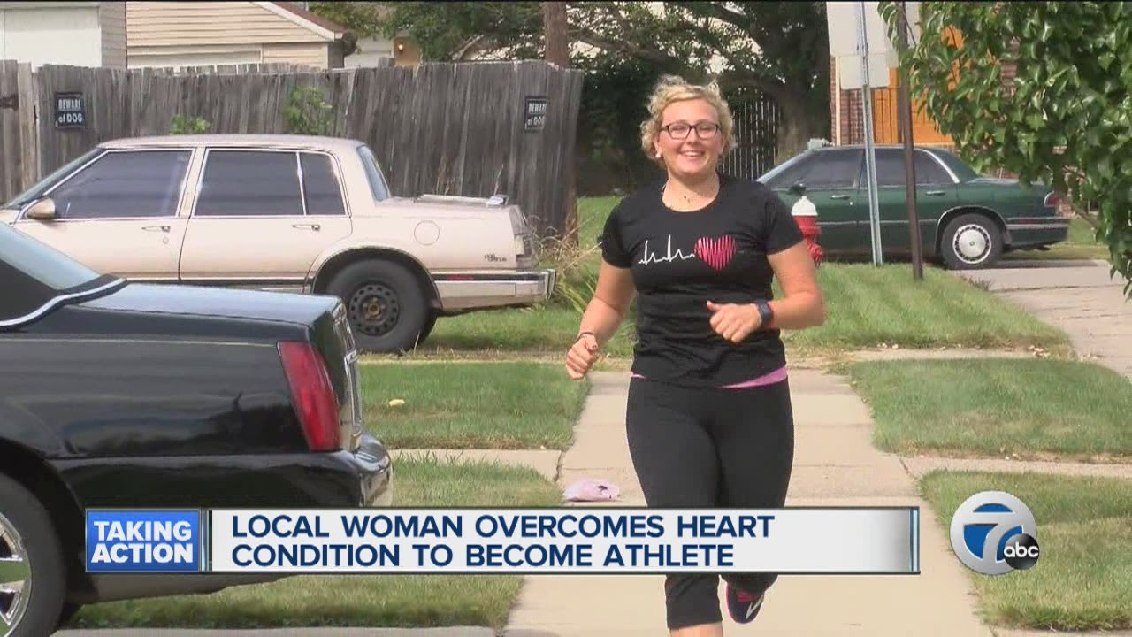Woman overcomes heart condition to become athlete