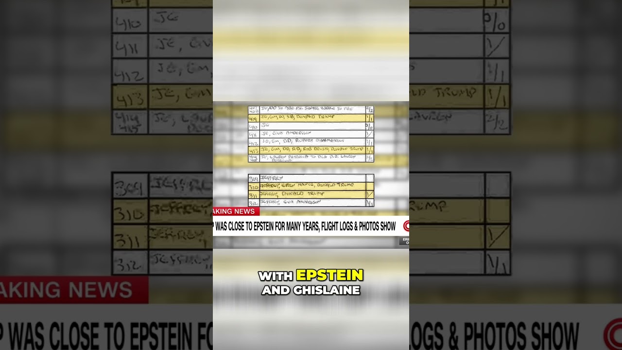 Epstein's Flight Logs: Trump's Secret Trips Exposed! #shorts