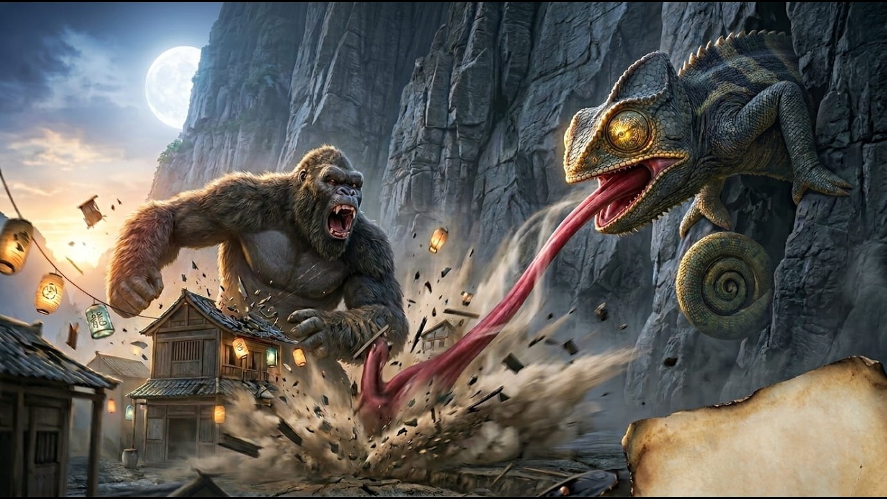 Kong Annihilates The Colossal Giant Chameleon — Saving The Valley From Titan Doom!