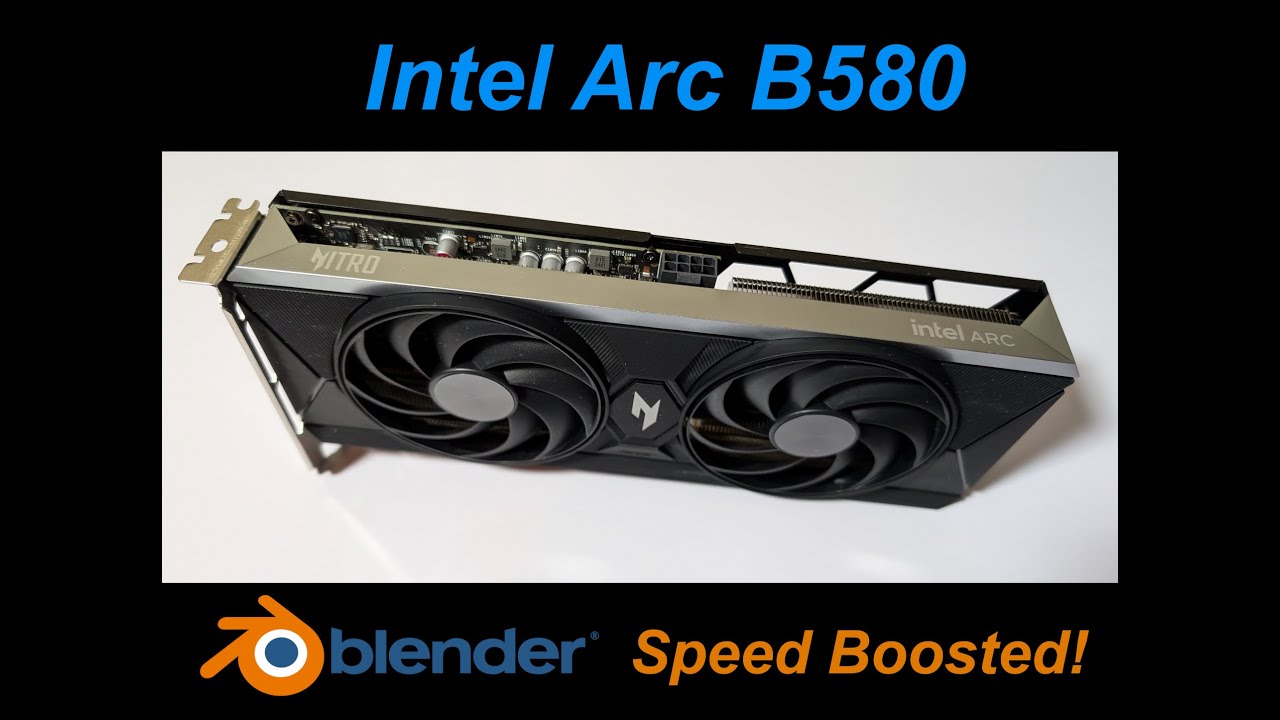 Тесты рендеринга Intel Arc B580 в Blender | Огромный прирост производительности с момента запуска