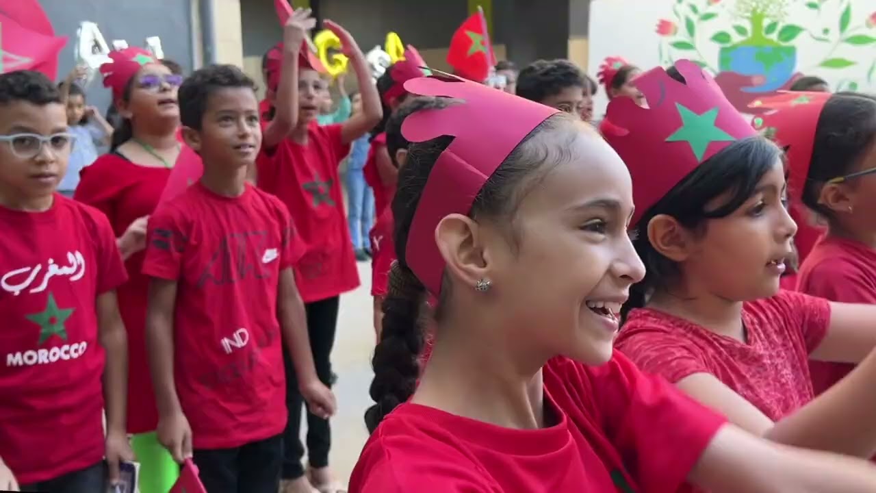 CM1 et du CM2 célèbrent la marche verte
