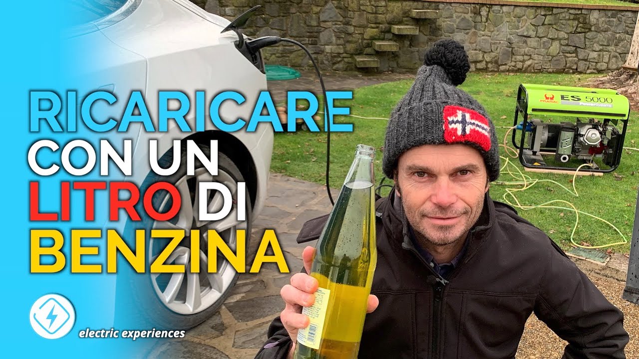 RICARICARE Tesla Model 3 Auto Elettrica ...con un LITRO di Benzina !