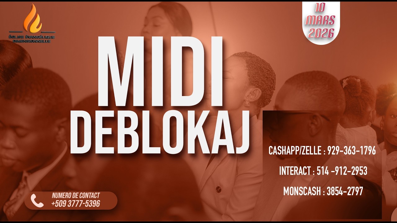 PRIERE MIDI DEBLOKAJ MARDI 10 MARS