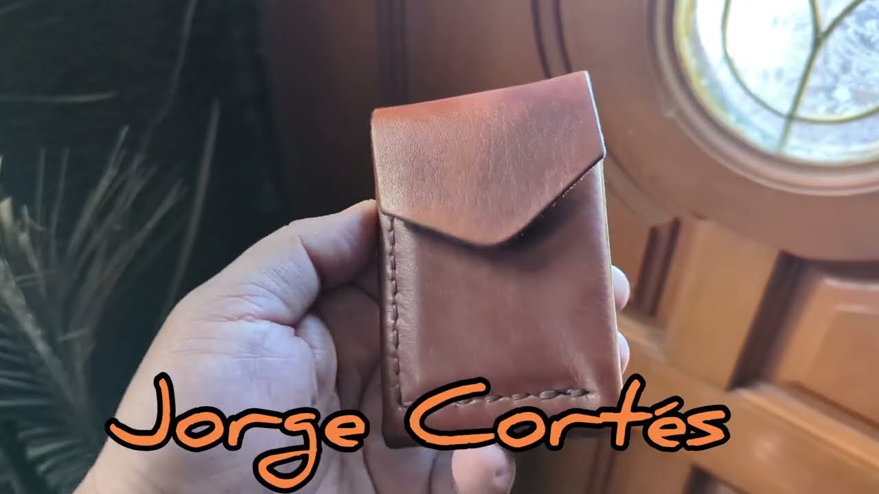 JJ Leathersmith The Lucais Minimalist Leather Wallet in Honey Handmade in Ecuador