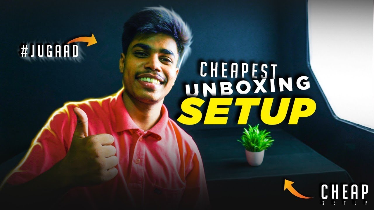 Unboxing Setup For Youtube - Cheapest Unboxing Setup 😉 #jugaad