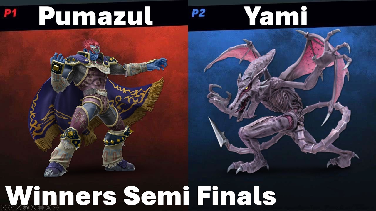 TanukiPUQ #1 PumaAzul (Ganondorf) vs Yami (Ridley) - Ultimate singles  Winners Semi Finals