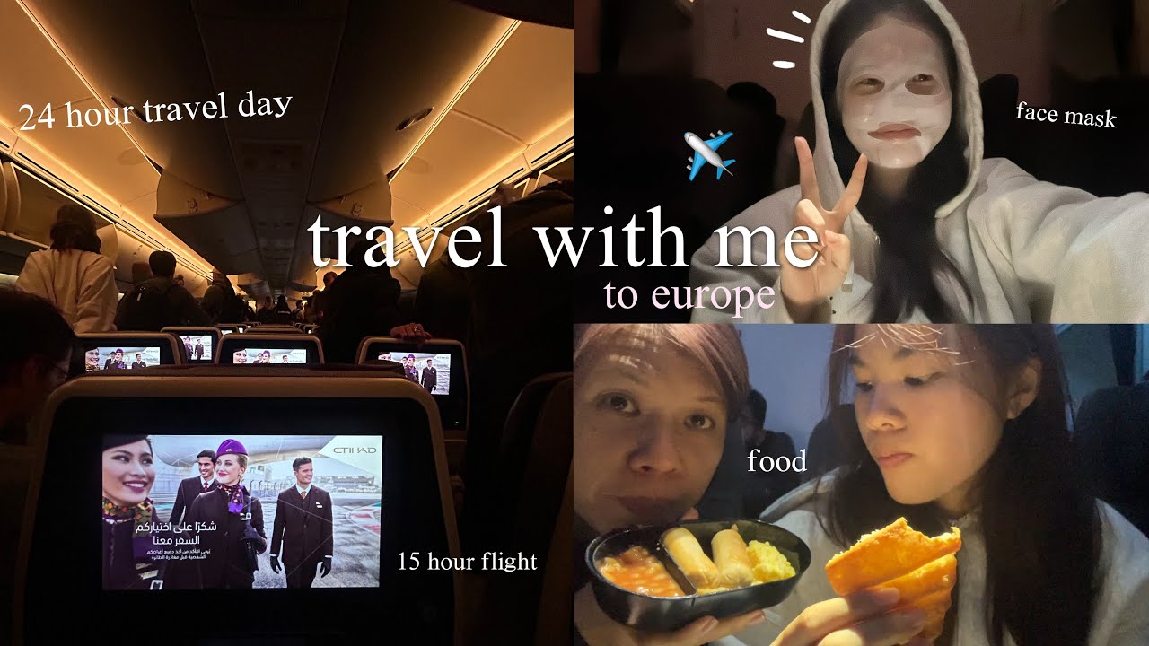 TRAVEL WITH ME✈️: 24 hours travel day vlog, 15 hours flight, foods