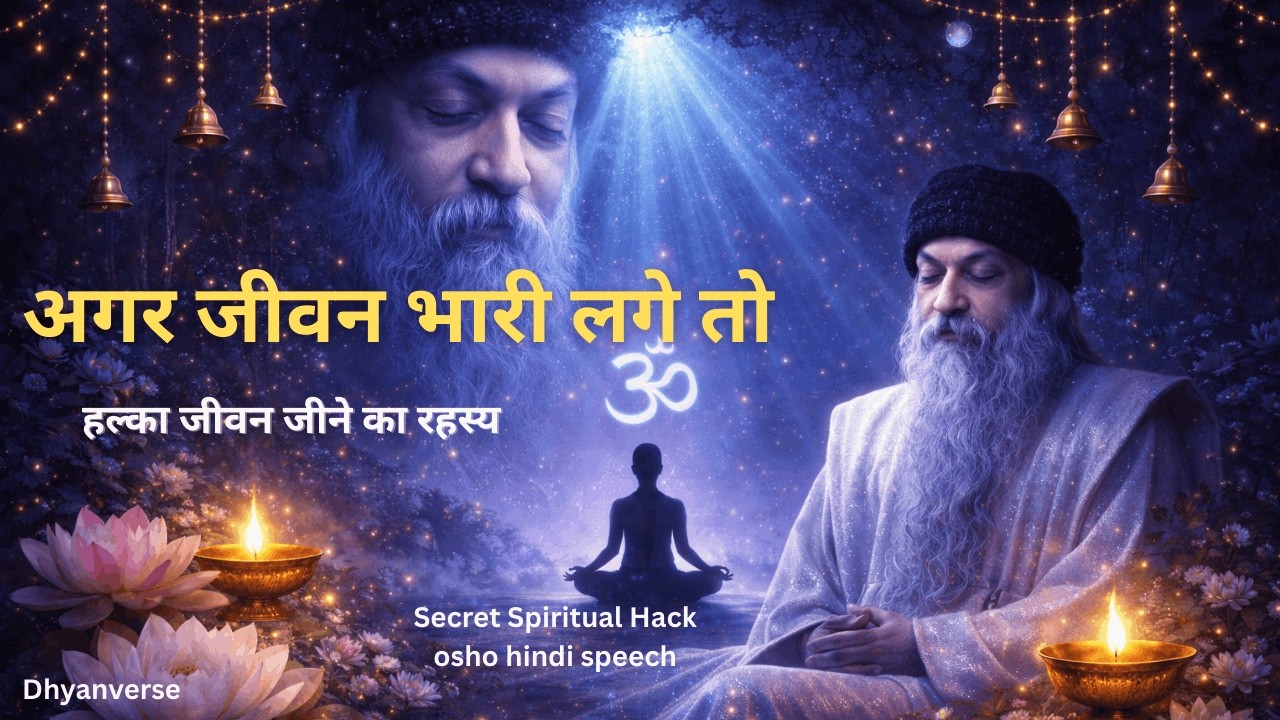 जीवन भारी क्यों लगता है? Osho का गुप्त सूत्र जान लो…  || osho speech hindi #osho