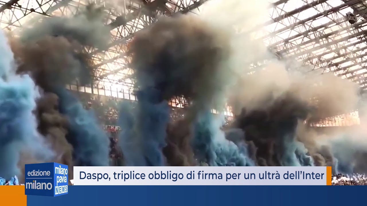 Daspo, triplice obbligo di firma per un ultr&agrave; dell&rsquo;Inter