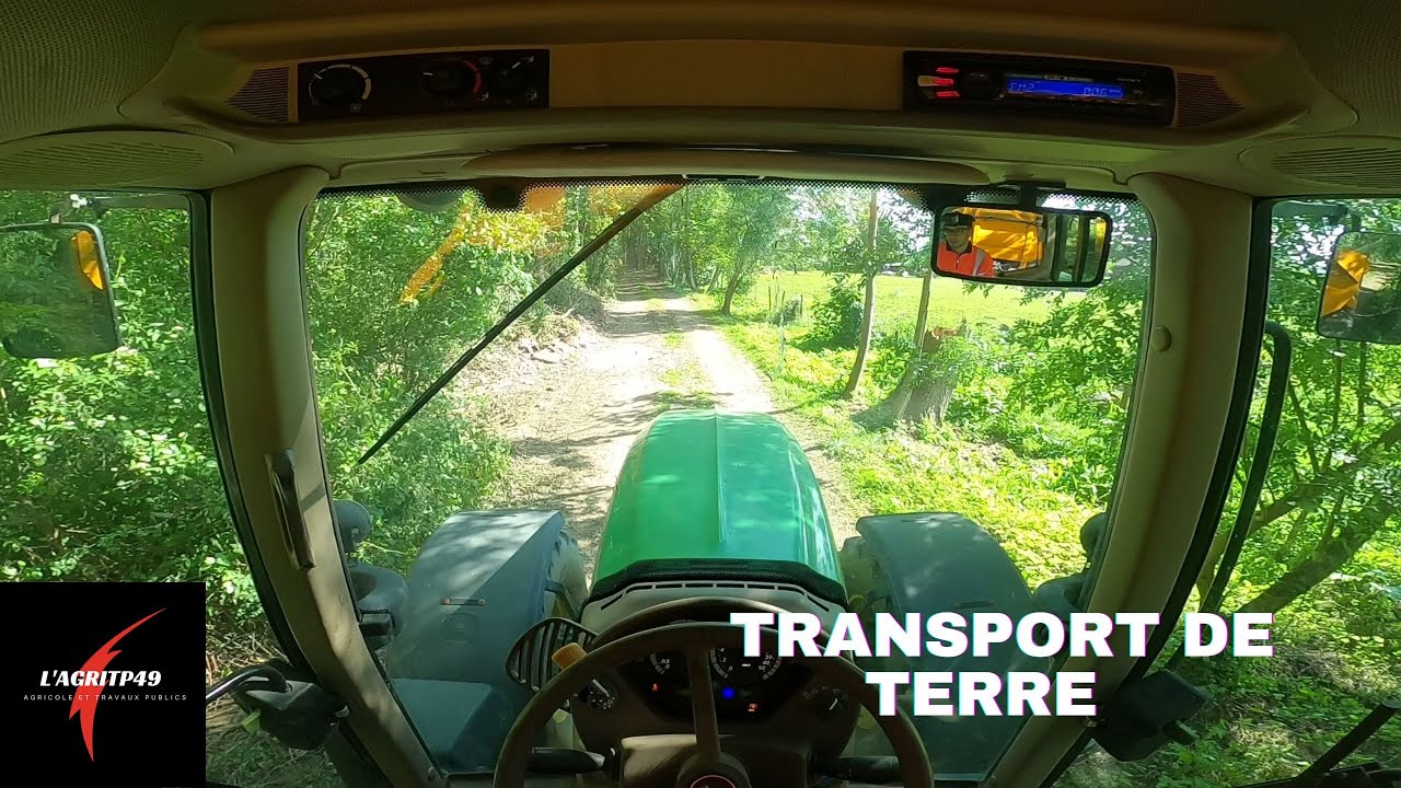 CAB VIEW | JHON DEERE 6930 | TRANSPORT DE TERRE AVEC BENNE TP | TP