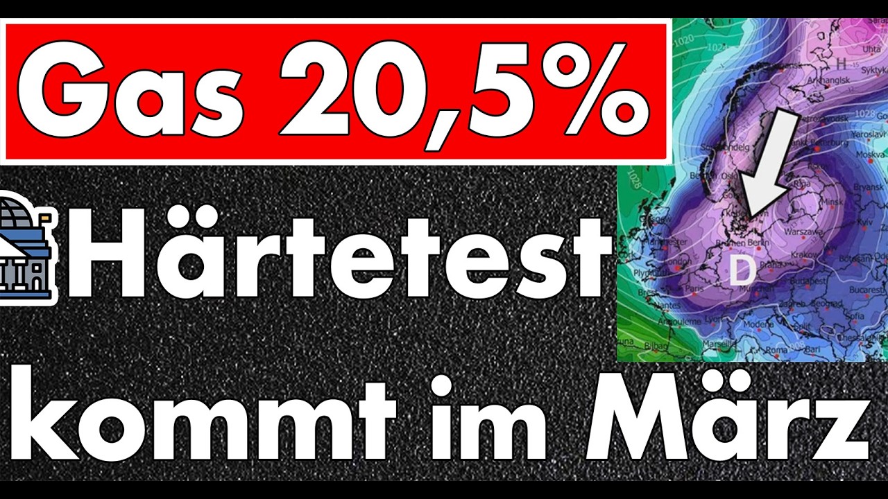 Gasspeicher werden im März dem Härtetest unterzogen! Aktuelle Situation weiter angespannt!