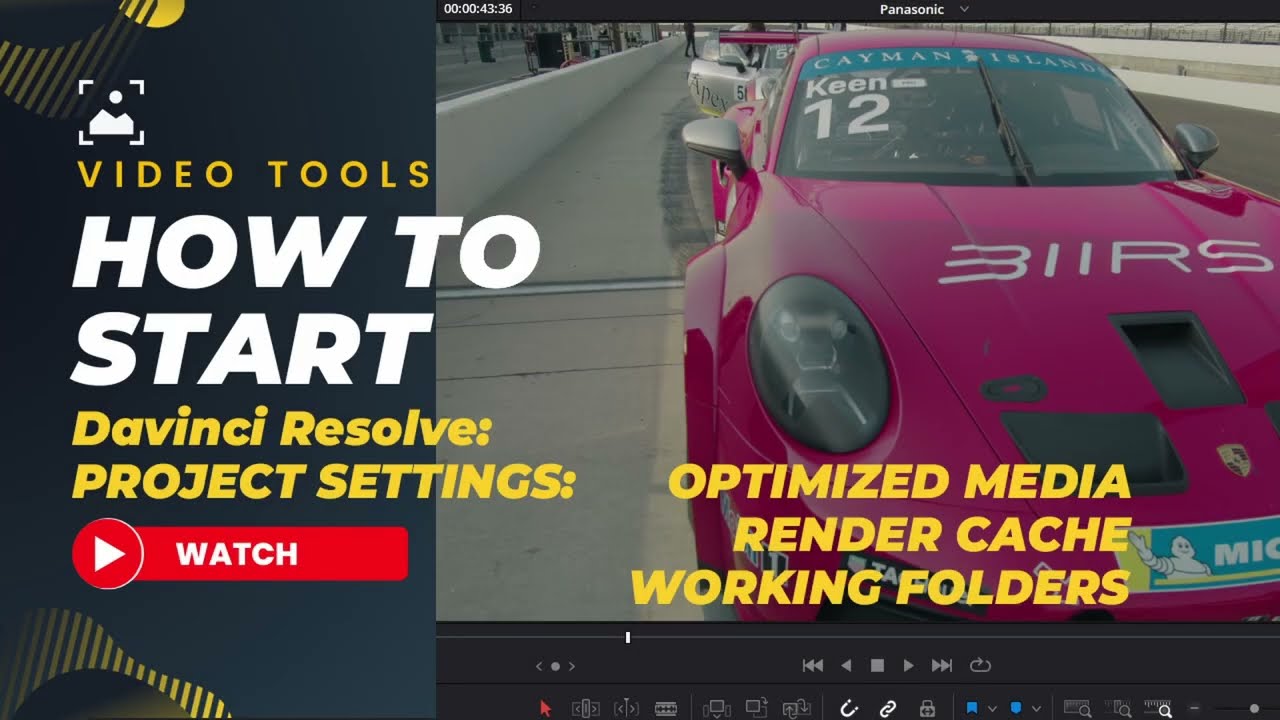 DaVinci Resolve 18: Full Tutorial-Project Settings-Optimized Media and Render Cache, Working Folders
