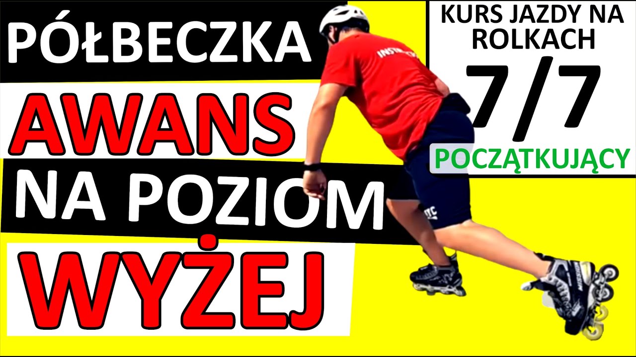 Nauka półbeczki na rolkach ( LEKCJA 7/7 ) PÓŁBECZKA na rolkach przepustka na wyższy poziom