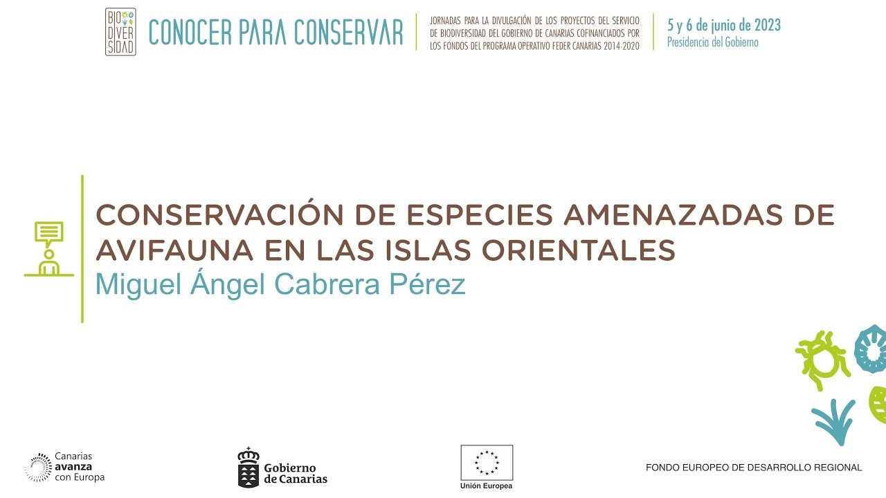 CONSERVACI&Oacute;N DE ESPECIES AMENAZADAS DE AVIFAUNA EN LAS ISLAS ORIENTALES Miguel &Aacute;ngel Cabrera P&eacute;rez