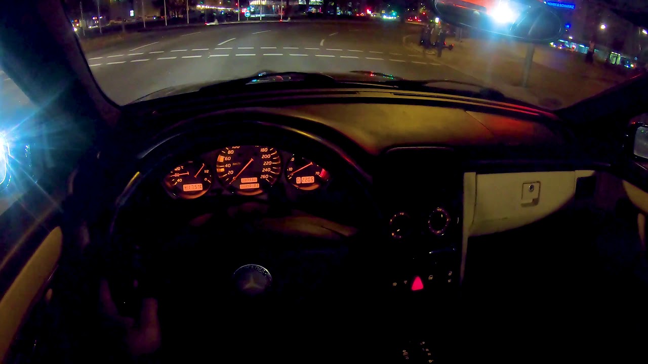 🚗 2001 Mercedes Benz SLK 230 Kompressor R170 | POV | City  | Night Drive