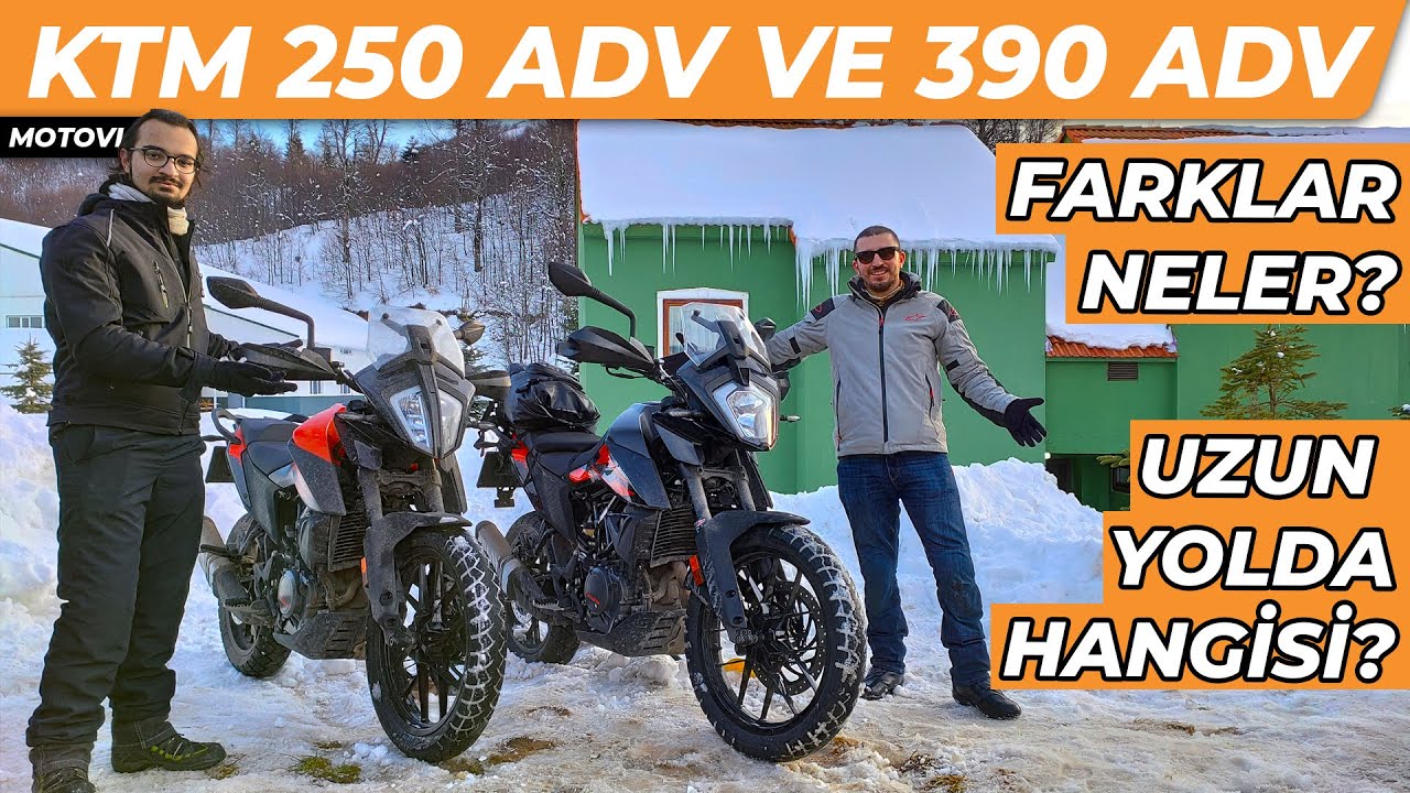 KTM 250 Adventure VS KTM 390 Adventure Uzun Yol | Özelliklerini Karşılaştırdık | Kartepe'ye Gittik!