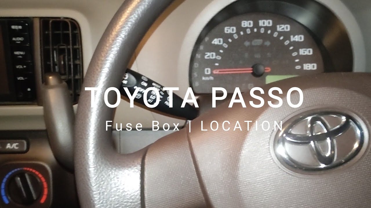 Toyota Passo Fuse Box Location, Cigarette Lighter Fuse, AC Fuse, Fix it your self, Save money.