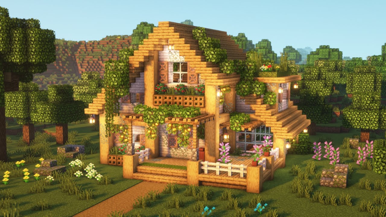 [Minecraft] 💖🌿 Aesthetic Cottagecore House Tutorial