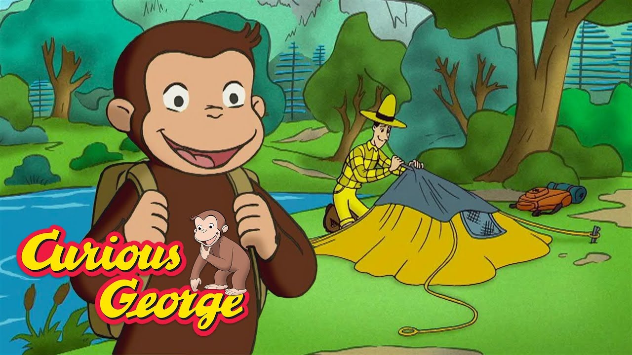George Loves Camping Outside! 🐵 Curious George 🐵 Kids Cartoon 🐵 Kids Movies
