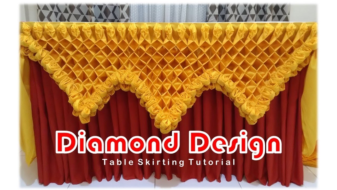 Table Skirting Tutorial: Diamond Design