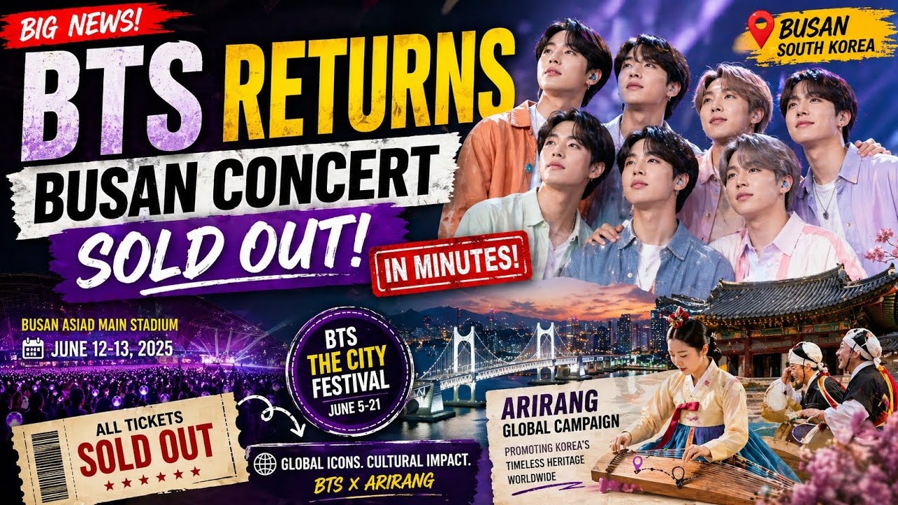 🔥 BTS BUSAN CONCERT SOLD OUT IN MINUTES! 💜